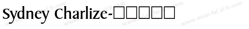 Sydney Charlize字体转换